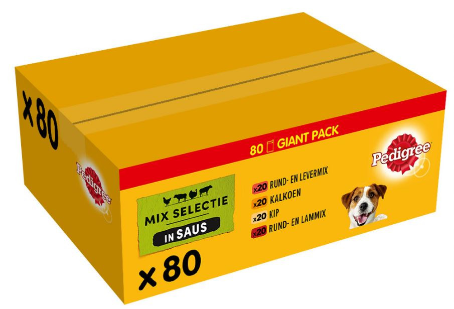 Pedigree Adult in saus multipack natvoer hond maaltijdzakjes (100 g)