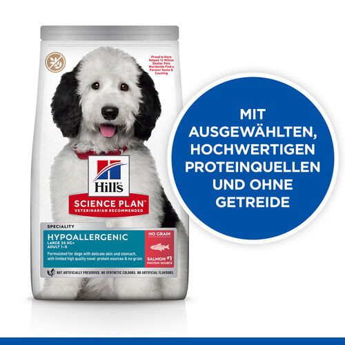 Hill's Adult Large Hypoallergenic Hundefutter mit Lachs