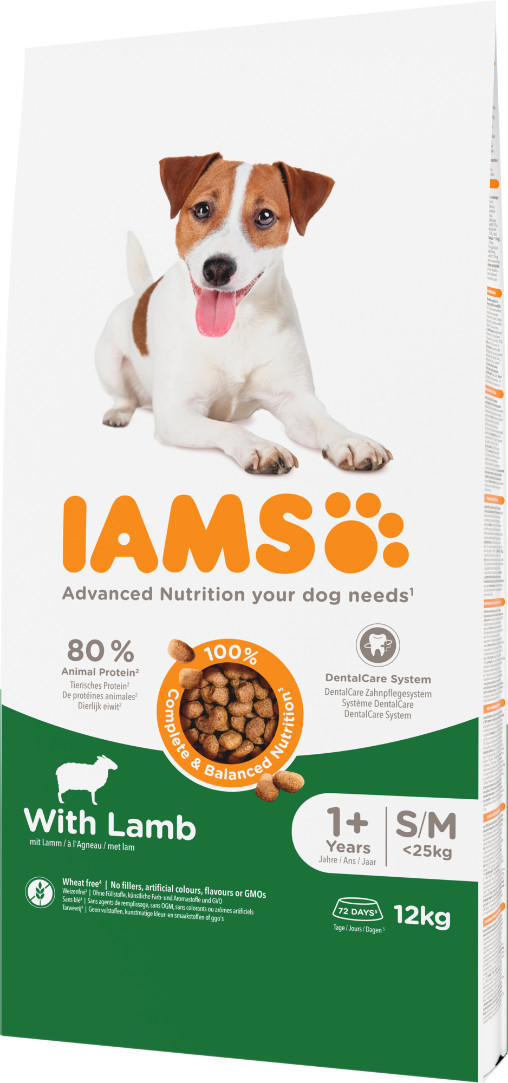 Iams for Vitality Adult Small & Medium Lam hondenvoer