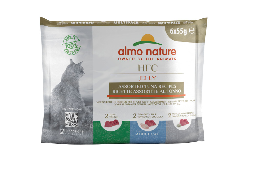 Almo Nature HFC Jelly tonijn multipack natvoer kat (55 g)