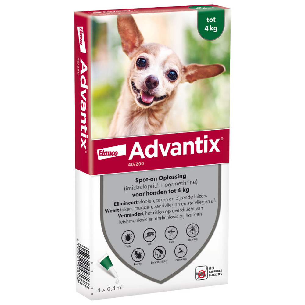 Advantix 40/200 für Hunde bis 4 kg