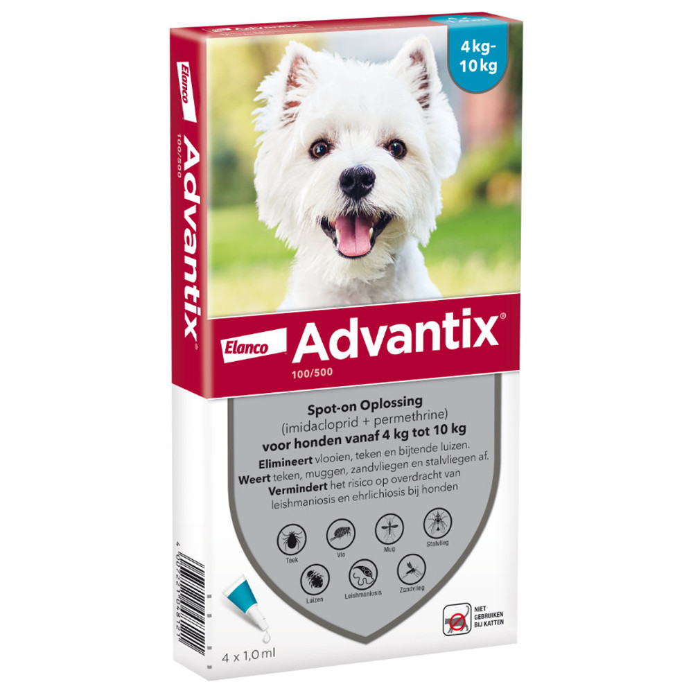 Advantix 100/500 für Hunde von 4 bis 10 kg