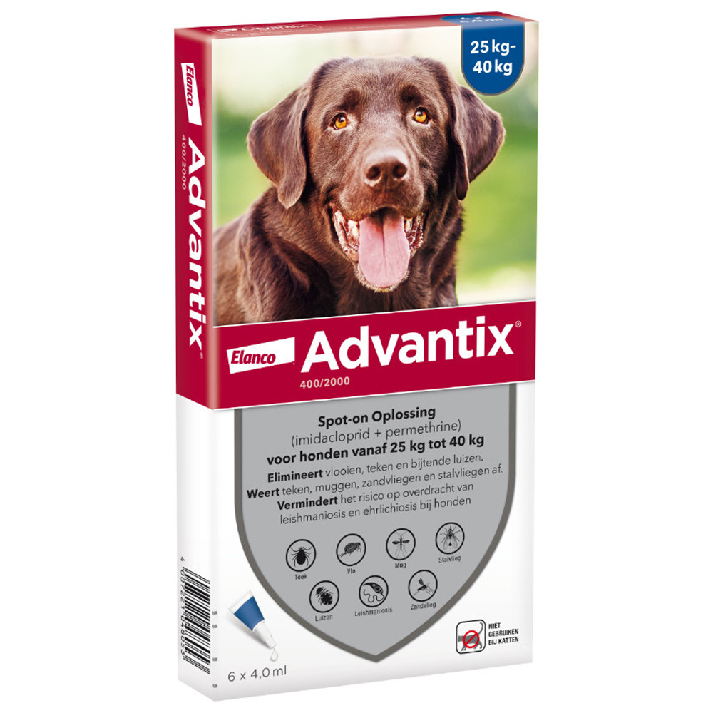 Advantix 400/2000 für Hunde von 25 bis 40 kg