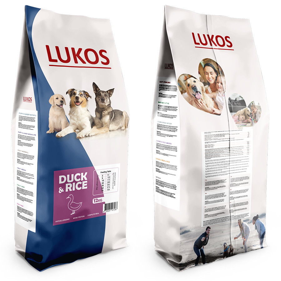 Lukos Adult mit Ente Hundefutter