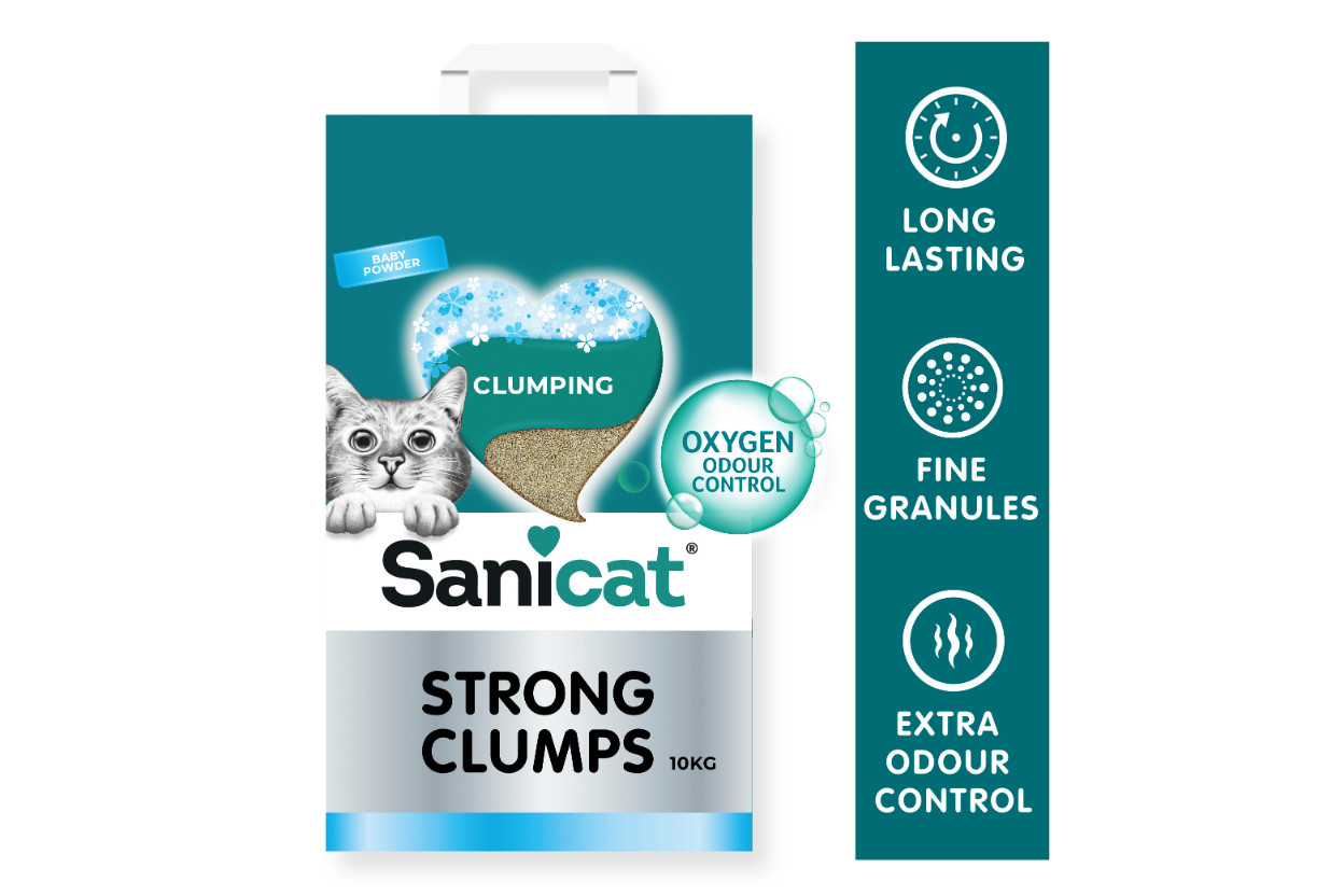 Sanicat Strong Clumps Baby Powder kattenbakvulling